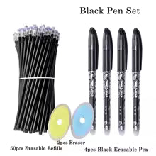 Colorful Erasable Pen Set With Erasable Refills for Shool Stationery Material