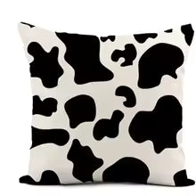 Black White Wavy Stripe Linen Throw Pillow Cover