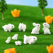 Mini Rabbit Figurine – Fairy Garden Decor