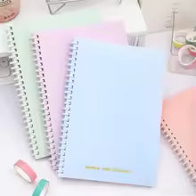 1 Pack Lined Paper Notebook 5.8 x 8.2 Inches College Ruled Spiral Notebook