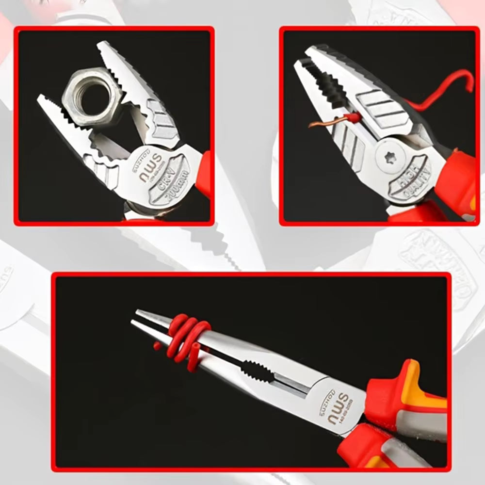 Multifunction Wire Stripper Diagonal Pliers Wire Cutter Long Nose Side Cutter