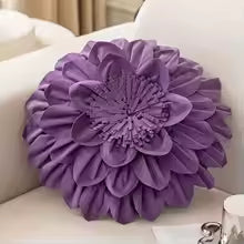 Luxury Flower Petal Velvet Decorative Pillow Cover
