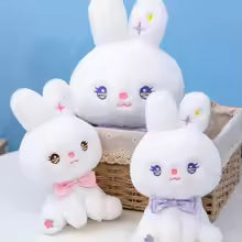 22/55cm Peep Bunny Plush Toy, Soft Easter Rabbit