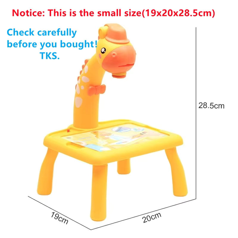 Mini LED Projector Drawing Board for Kids, Light Tracing Table