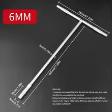 6-19mm T-Style Socket Wrench Hex Nut Key Extended Hex Screwdriver Automotive Repair Tool