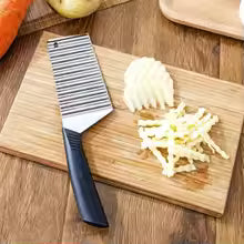 Stainless Steel Crinkle Cutter Potato Slicer Vegetable & Fruit Cutter