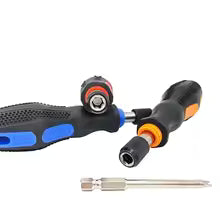 Hi-Spec 1/4 (6.35mm) Screwdriver Bit Holder Handle Multifunctional Bit Driver for Slotted Hex Torx Phillips Bit