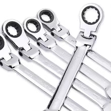 72-Tooth Ratchet Wrench Flexible Head 6mm-27mm Mirror Finish Spanner