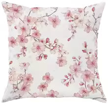Cherry Blossom Decorative Throw Pillow Cover for Sofa