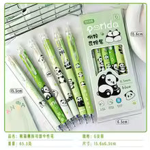 6Pcs/Box Kawaii Cartoon Panda Capybara Blue Ink Erasable Gel Pen Side Press ST Crystal Blue Pens School Office Writing Supplies