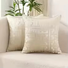 1pcs/set Modern Geometric Jacquard Pillow Cover with Invisible Zipper - Perfect for Living Room and Bedroom Decor