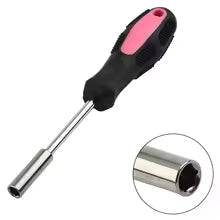 1PC Red Magnetic Bit Holder Screwdriver Handle 1/4 Inch 6.35mm Hex Drive Hand Tool