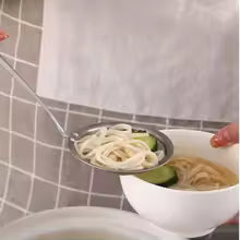 Kitchen Multi-functional Filter Spoon Stainless Steel Fine Mesh Wire Oil Skimmer Strainer Fried Food Net Kitchen Gadgets