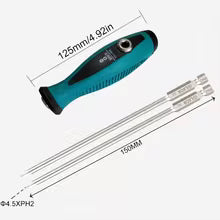 1pc 1/4'' Hex Screwdriver Handle 6.35mm Magnetic Screw Driver Bits Holder