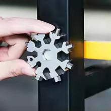 18-in-1 Multifunction EDC Snowflake Wrench Tool