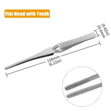 Stainless Steel Reverse Tweezers Precision IC Repair Tool