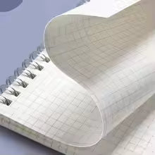 Thickened A4/A5/A6/B5 Coil Notebook Grids/Blank/Horizontal Line Flip Over Design Spiral Notepad Sketchbook Students Gift