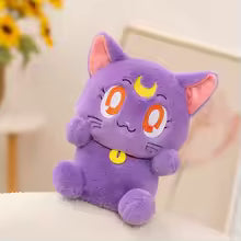 Japan Anime Sailor Moon Plush Cat Toys Kitten Stuffed Doll Girlish Kawaii Room Decor