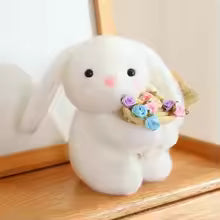 15cm Romantic Rose Bear Plush Toy