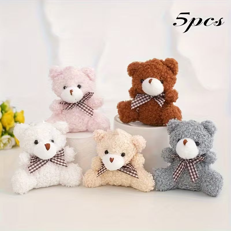Mini Bear Plush Toys 5 Pack