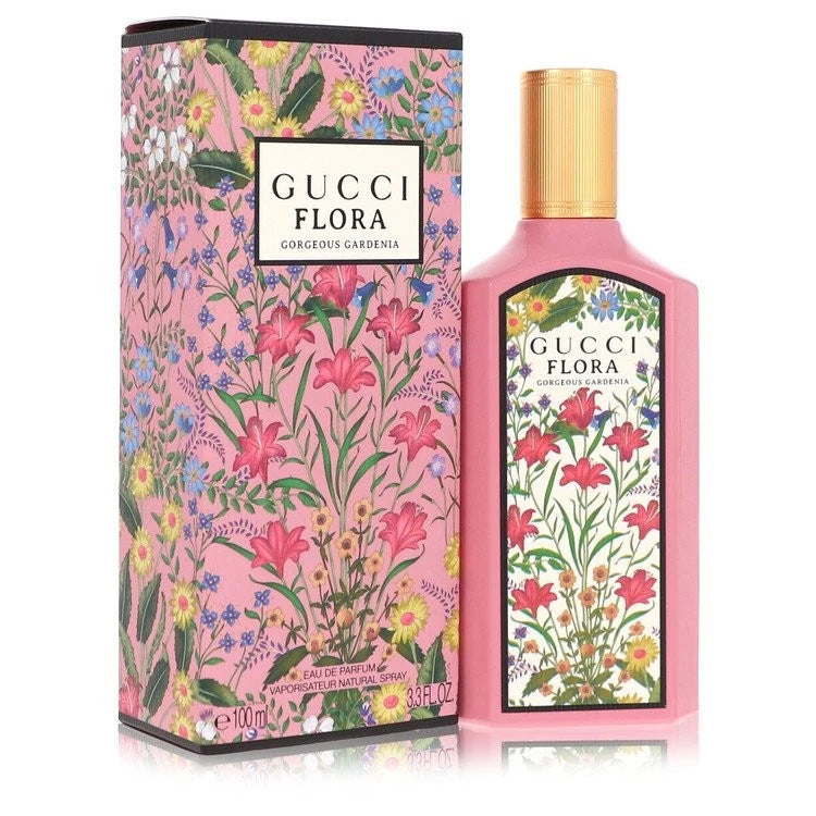 Flora Gorgeous Gardenia by Gucci Eau De Parfum Spray 3.4 oz / and 100 ml-